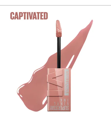 Labial Líquido Maybelline Superstay Vinyl Ink Acabado Brillante Color Captivated