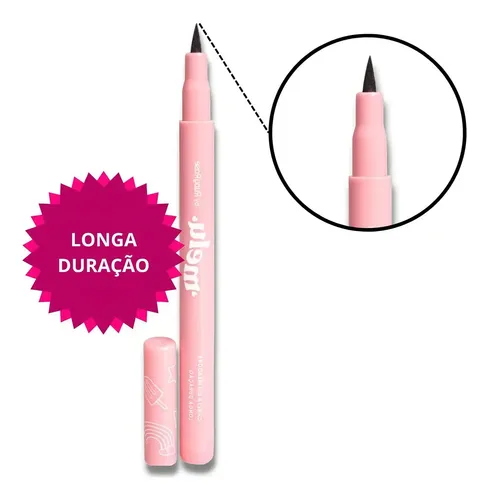 Delineador de ojos Melu Ruby Rose, impermeable y duradero, color negro con efecto mate