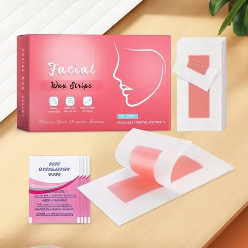 Tiras De Cera Facial Para Eliminar La Eliminación Facial Par