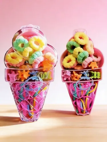 Set De Colitas Y Broches Para El Pelo- Infantil-souvenir.