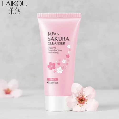 Gel Limpiador Facial Purificante Flor De Prunus Cerezo Japon