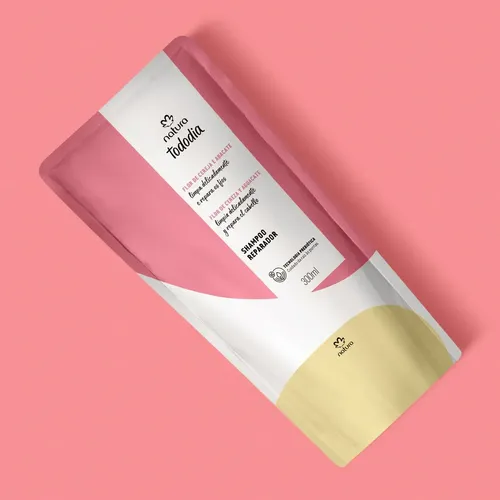 Repuesto Shampoo Reparador Natura Tododia Flor De Cereza Y Aguacate 300 Ml