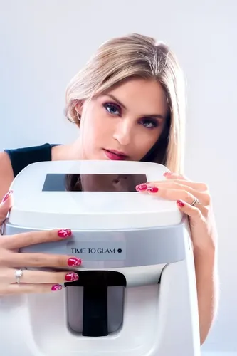 Impresora De Uñas+ Tinta Hp+4gel Coat, Base, Color, Preprint