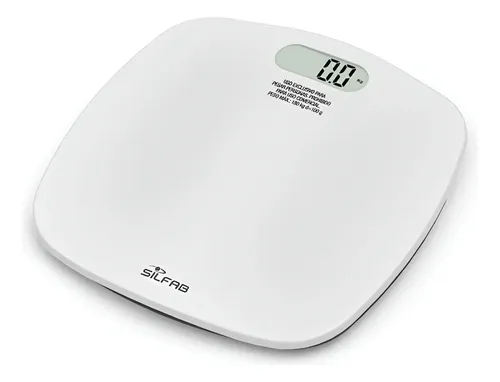 Balanza Silfab Electrónica Diseño Curvo De Baño Hasta 180kg
