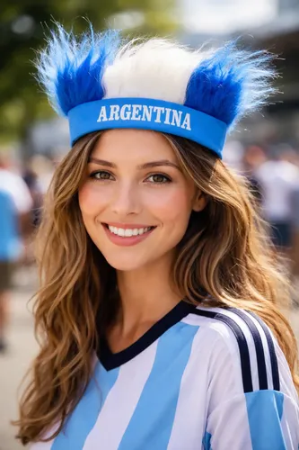 Vincha Argentina Con Pelo
