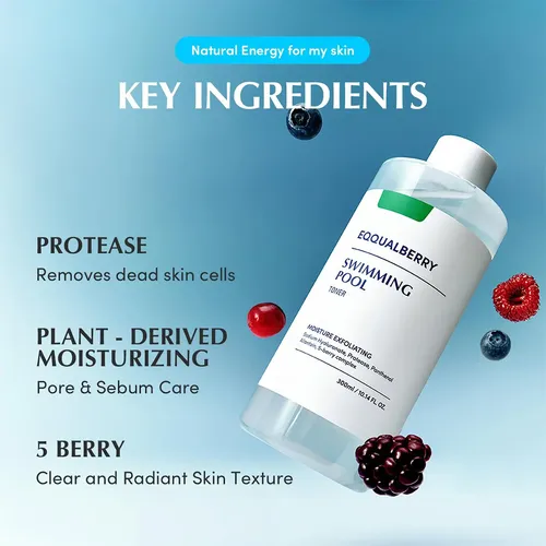 Eqqualberry Swimming Pool Toner Exfoliante Diario 155ml