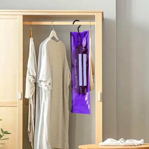 Set De 3 Soportes Para Extensiones De Cabello Con Bolsas Y G