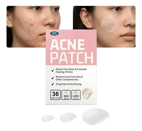 36 Parches Anti Acne Patch Granos Puntos Negros Dia Y Noche Todo Tipo De Piel