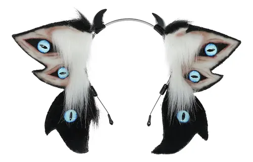 Diadema Con Orejas De Animal, Aro De Pelo Realista, Disfraz