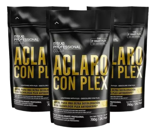 Kit X 6 Polvo Decolorante Issue Con Plex Aclaro 700gr