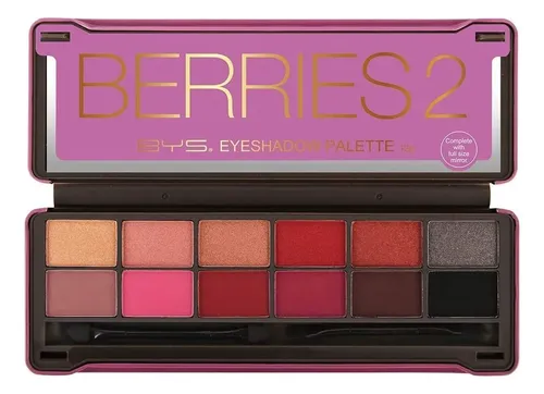 Paleta De Sombras Bys Berries 2, 12 Colores
