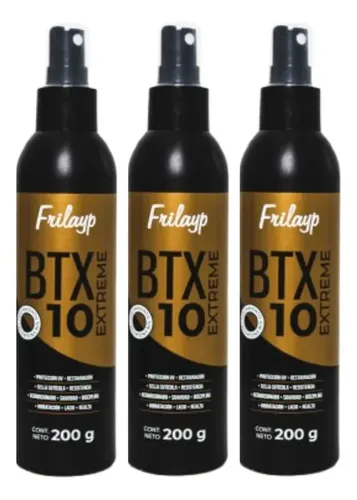 Kit Tratamiento Sin Enjuague Frilayp Btx 10 Extreme 200g X3