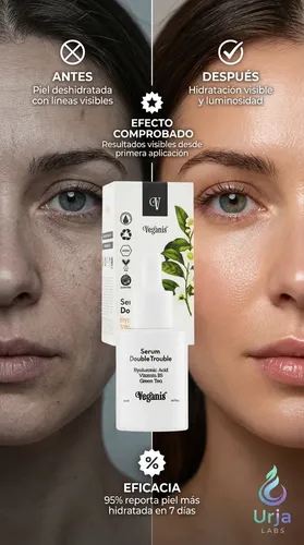 Veganis Serum Double Trouble Acido Hialuronico Vit B5 30ml