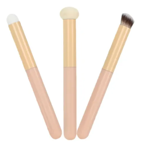 Aplicadores De Maquillaje Con Mango De Aluminio 3 Piezas