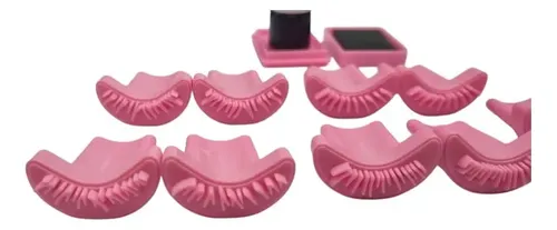 Kit 5 Plantillas Sellos Pestañas Parpado Inferior Tinta Almo