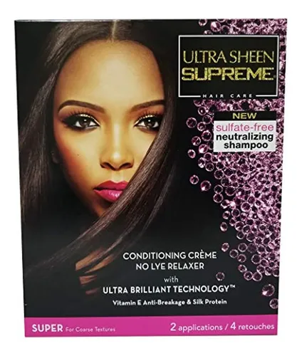 Kit De Crema Acondicionadora Sin Lejía Ultra Sheen Supreme,