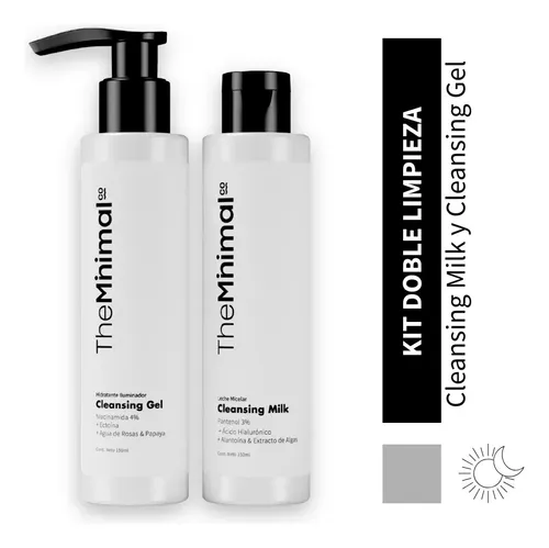 Kit Doble Limpieza Leche Micelar + Gel The Minimal Co