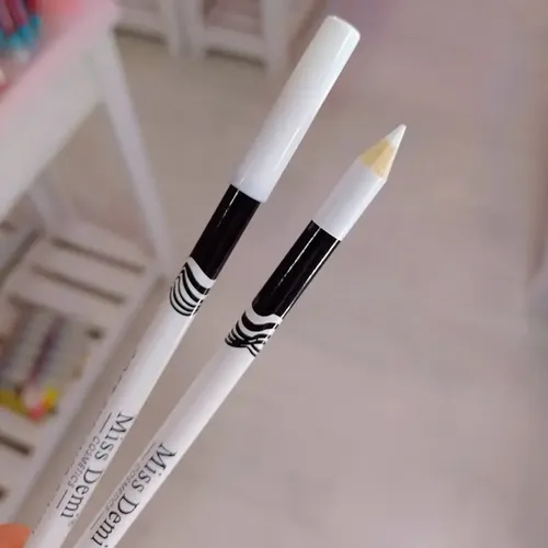 Lapiz Delineador Blanco Iluminador Ojos Cejas Microblading
