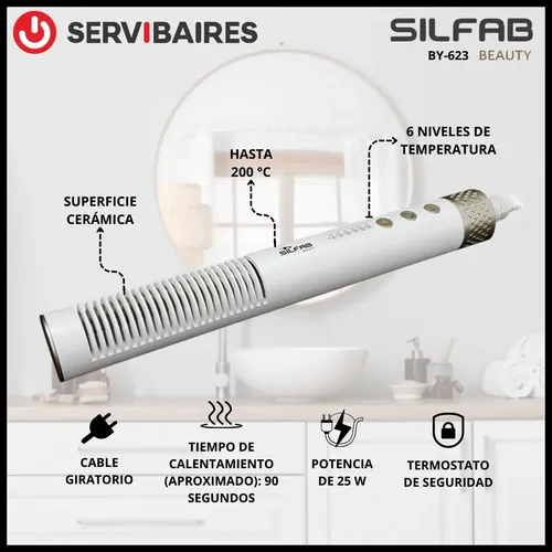 Plancha Pelo Antifrizz Silfab By-623