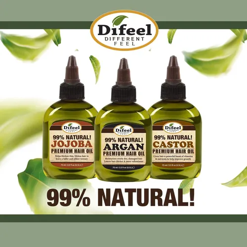 /aceite Capilar Difeel Premium, 99 Natural, Aceite De Ricino