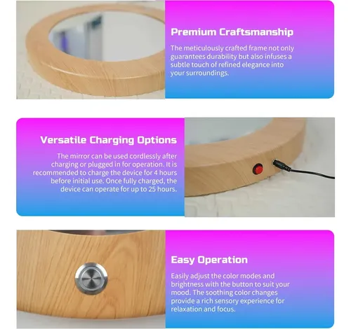 Espejo Infinito Sensorial Led Para Pared Y Piso Premium Marr