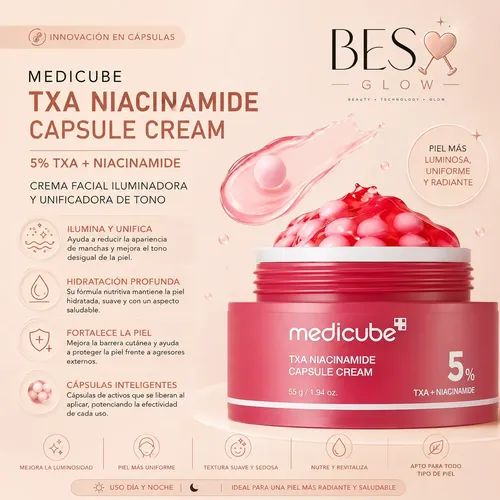 Crema Facial Niacinamida Medicube 55ml Skincare +masajeador