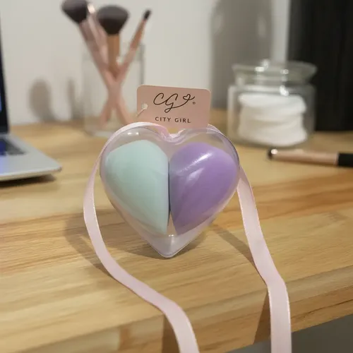 Set De Esponja Corazón