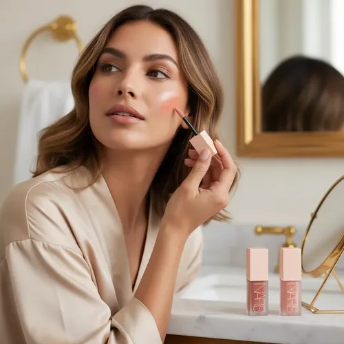 Nars Rubor Líquido Dúo Afterglow 2 Tonos Osgarm Y Bubbly 14 Ml Set