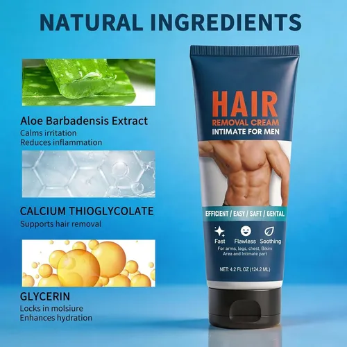 Crema Depilatoria Para Hombres Ybyidu 5-8 Min