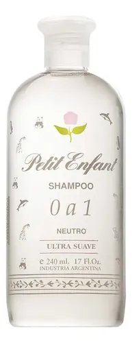 Shampoo Petit Enfant 0 A 1 Neutro Ultra Suave X 240 Ml HIPOALERGENICO Libre de parabenos petrolatos y conservadores