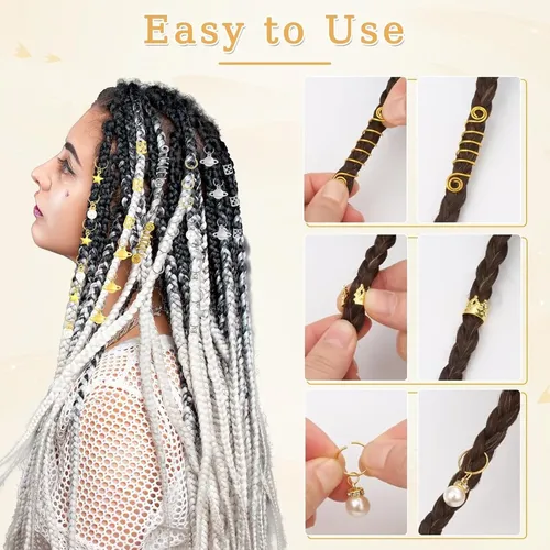 296 Piezas Y Abalorios Para Trenzas Y Cabello, Accesorios