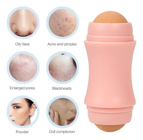 Rodillo Absorbente De Aceite Facial, 2 Herramientas Para El