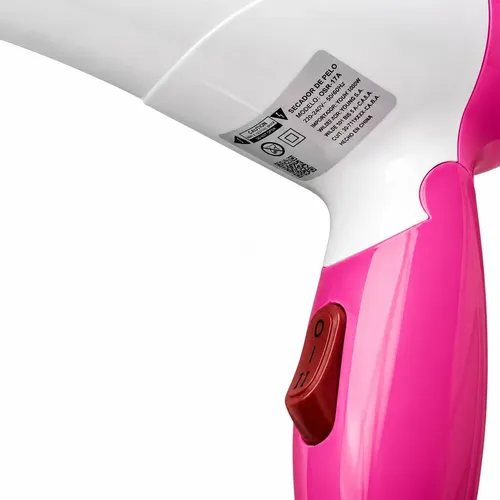 Secador De Pelo Plegable 2 Velocidades 1000w Ideal Viajes
