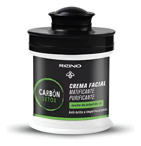 Crema Facial Matificante Reino Carbón Detox 55g