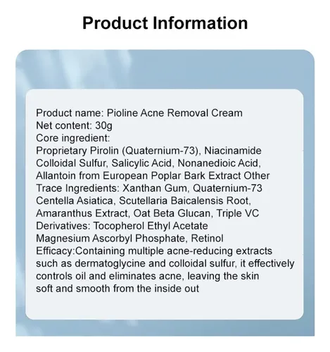 Crema Para Eliminar El Acné, Atenúa Las Marcas Del Acné, Cie