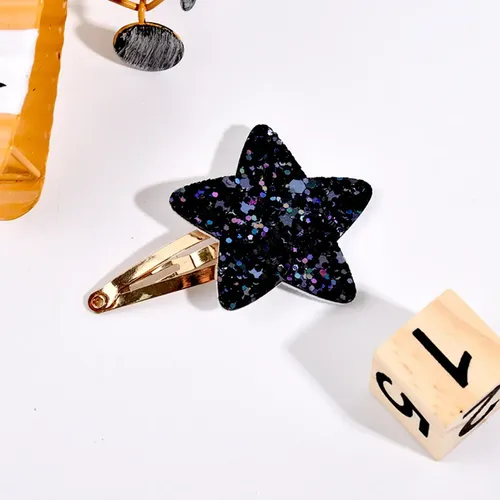 Horquillas Con Purpurina Con Forma De Estrella Para Mujeres