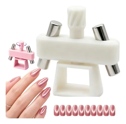 Glass Bead Cat-eye Nail Magnet Tool, Spinning Top Cat Eye