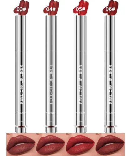 Set 4 Delineadores Labios Impermeables 24 H Nude Mate