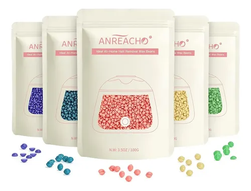 Cera Dura En Perlas Anreacho 0.5 Kg 5 Colores