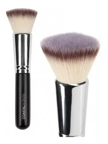 Brocha Maquillaje – Bionic Flat Top Buffer BR-110 Coastal Scents Color Negro