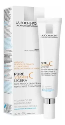 Crema Pure Vitamin C Light La Roche-Posay día/noche para piel normal a mixta de 40mL/39g 30+ años