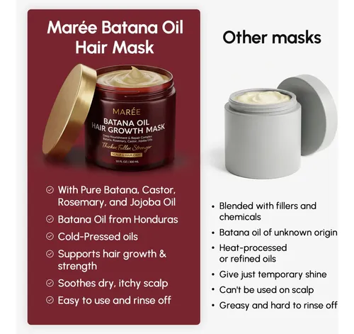 Mascarilla Capilar Maree Batana Oil Keratina 295ml