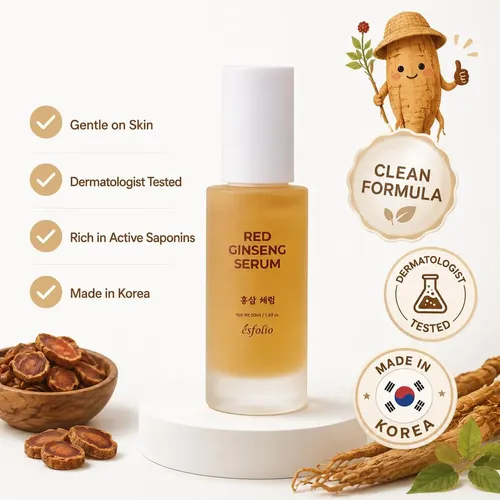 Esfolio Made In Korea Red Ginseng Serum 1.69 Fl Oz,