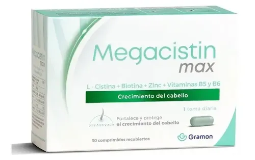 Megacistin Max Fortalecedor Anti Caida Cabello 60 Comprimido
