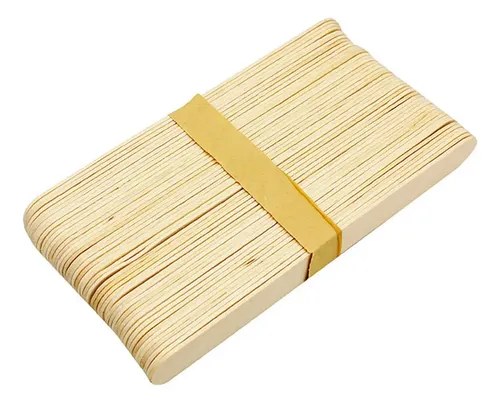 Encerado Con Depresor De Madera Desechable Tongue Ii, 50 Uni