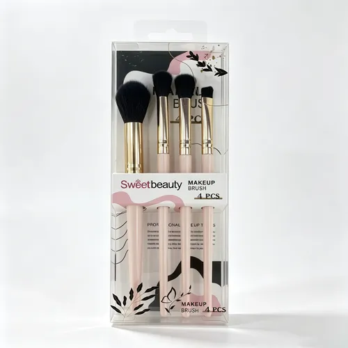 Set Brochas Maquillaje 4 Piezas Sweet Beauty Profesional