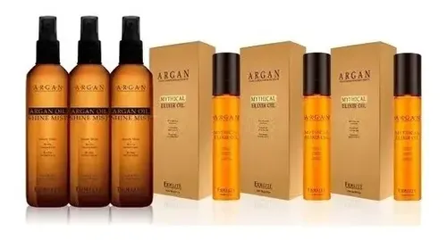 Kit 3 Brillos + 3 Elixir Oil Argan Mythical Fidelite