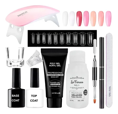 Kit Polygel Cabina Uñas Esculpidas Construccion Profesional