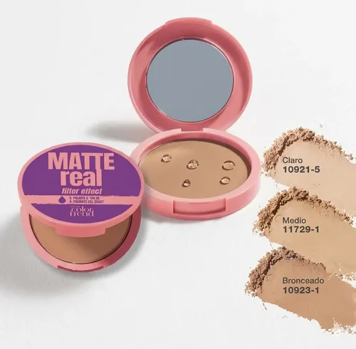 Matte Real Polvo Compacto Filter Effect Color Trend De Avon