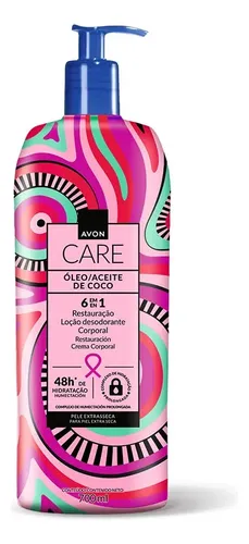 Crema Corporal Restauracion Avon 6en1 Aceite De Coco 1 Litro
